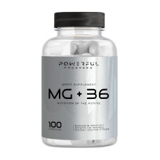 Витамины и минералы, MG + B6, Powerful Progress, 100 капсул