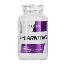 L-карнитин, L-Carnitine 1000 mg, Progress Nutrition, 30 таблеток