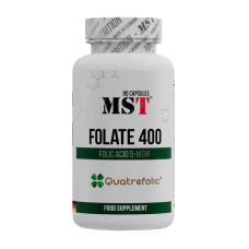 Витамины и минералы, Folate 400 mg, MST, 90 капсул