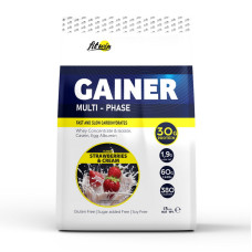 Гейнер, Gainer Multi-Phase, FitWin, 1,5 кг (Полуниця з вершками)
