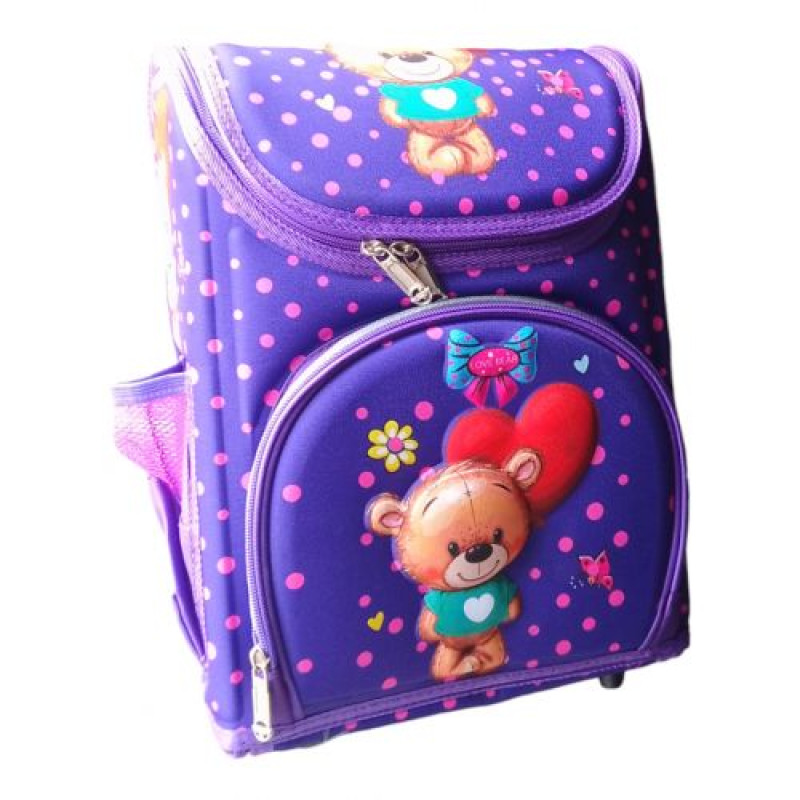 Рюкзак Мишка регулируемые лямки, 2 отделения (26х35х17 см)