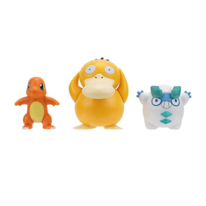 Набор игровых фигурок Pokemon W19 - Чармандер, Галарский Дарумака, Псайдак