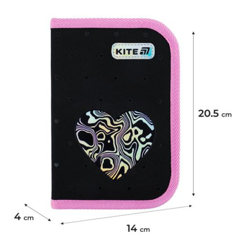 Пенал Kite 1 від., 2 відв., без наповнення 622 Love is
