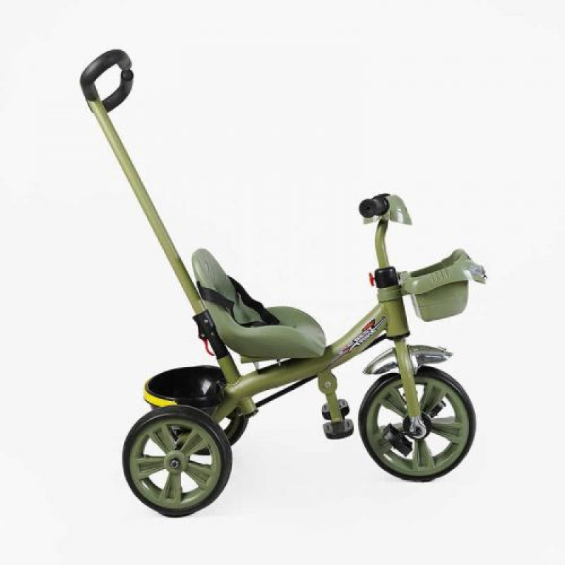 Велосипед 3-х колесный BS-70240 Best Trike колеса EVA переднее 10”, заднее 8”, стальная рама, УКР Озвучка , родительская ручка, в коробке