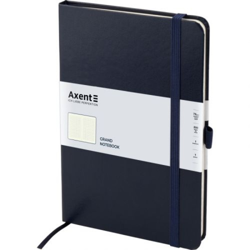 Книга записная Partner Grand, 210*295, 100 л, кл, т.-синяя