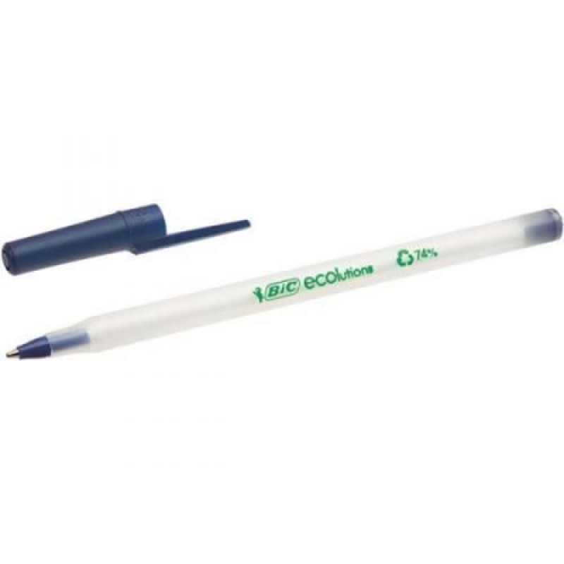 BIC Ручка Round Stic Eco Синяя 60 уп.