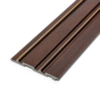 Рейка декоративная PS 2900х117х12мм Темный орех с золотом SW-00002131-