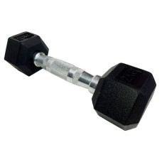 Гантель шестигранна обгумована HouseFit DD 6442 2 кг (К00012791)