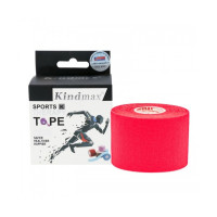 Кінезіо тейп Kindmax 5см х 5м Красный