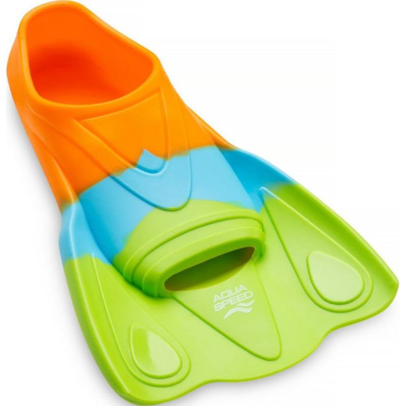 Ласти Aqua Speed TRAINING FINS MOBY 62764 зелений, блакитний, помаранчевий Діт 30-32