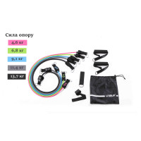 Набір еспандерів 5шт з кріпленнями LiveUp EXPANDER TUBE SET