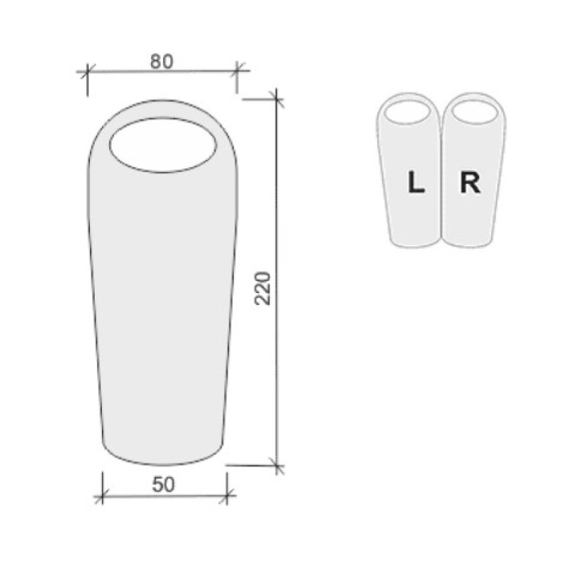 Спальний мішок Terra Incognita Termic 900 Left