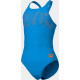 Купальник закритий для дівчат Arena GRAPHIC SWIMSUIT V BACK блакитний Діт 128 см