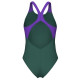 Купальник закритий для жінок Arena BRIGHT GLARE SWIMSUIT V BACK