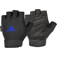 Рукавички для тренінгу Adidas Essential Adjustable Gloves чорний, синій Уні S