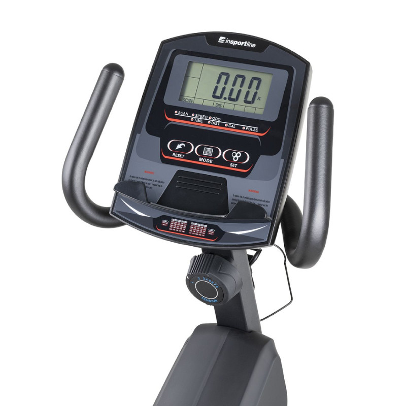 Велотренажер горизонтальний магнітний inSPORTline Greod чорний