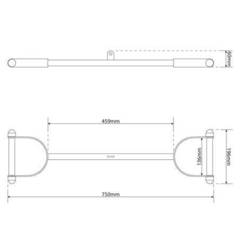 Ручка-хват для тяги подвійна K-SPORT U006
