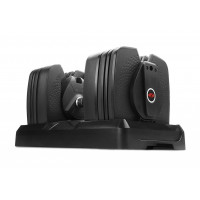 Bowflex SelectTech 560 гантеля розбірна 27 кг (1 шт), чорна, електронне регулювання ваги, швидка зміна навантаження, ергономічна рукоятка, компактна підставка, для силових тренувань