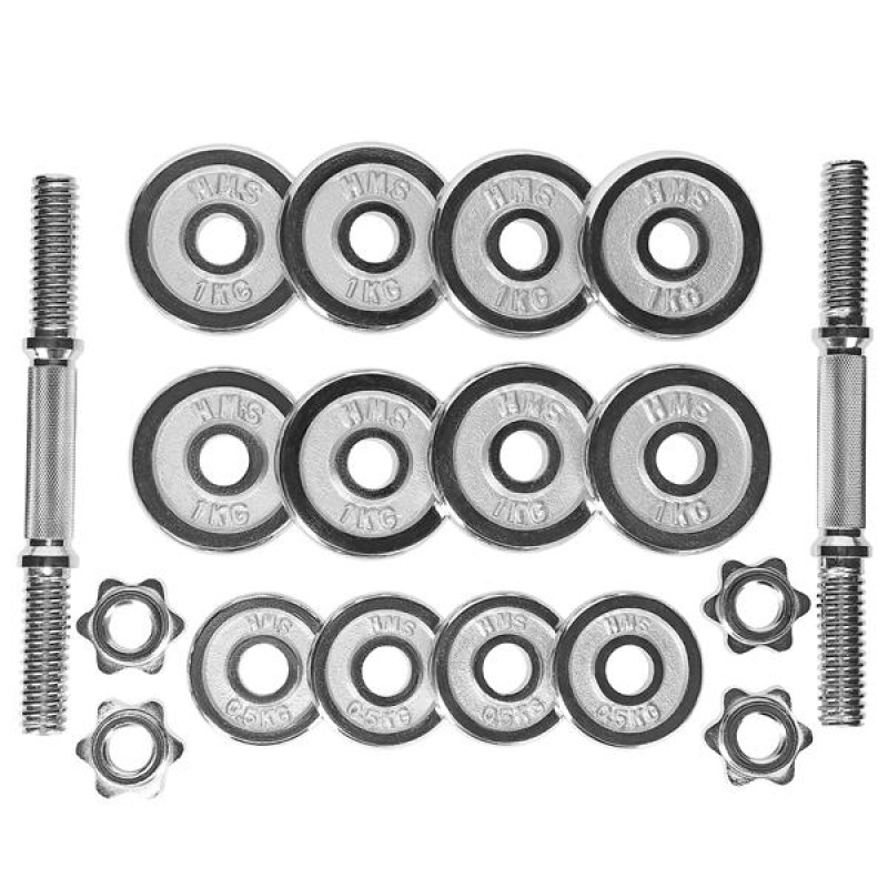 Гантелі розбірні в кейсі HMS STC15, 15 кг