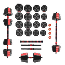 Гантелі розбірні HMS SGK30 з перехідником для штанги, 30 кг