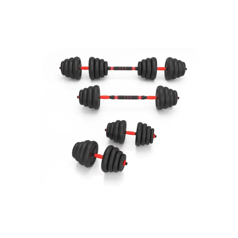 Гантелі розбірні HMS SGN130 PRO 6-в-1 зі штангою та гирями 30 кг