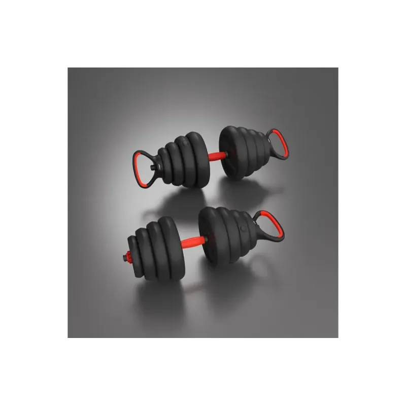 Гантелі розбірні HMS SGN130 PRO 6-в-1 зі штангою та гирями 30 кг