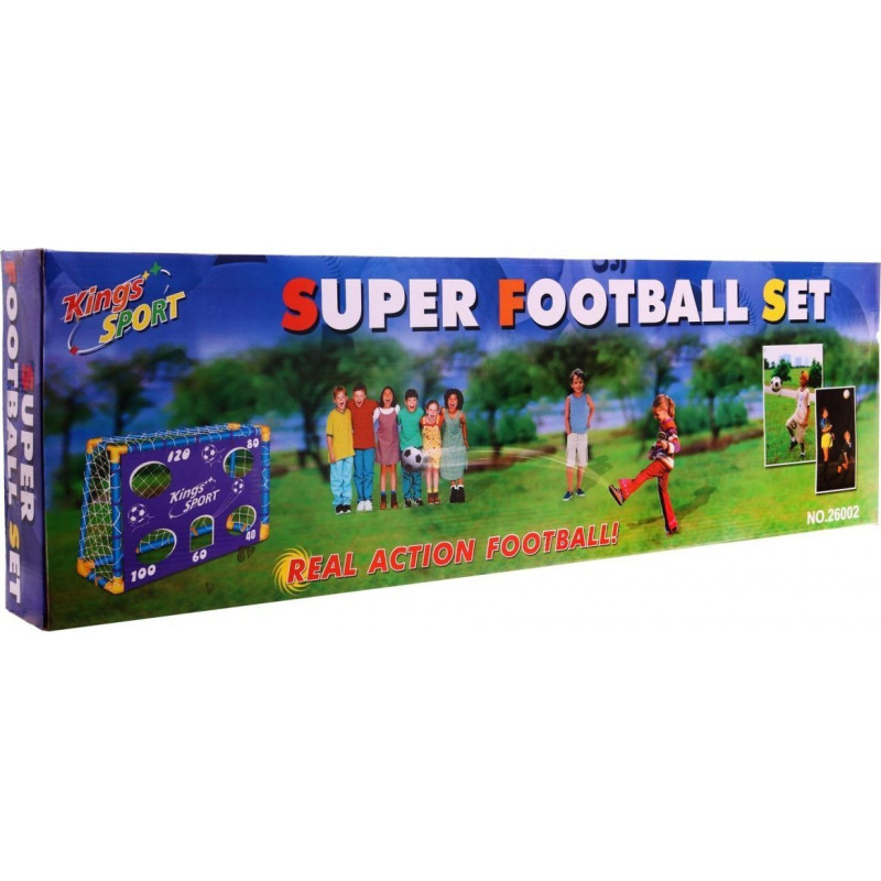 Ворота футбольні дитячі Ramiz ZOG.26002 135 x 100 см, синьо-жовті