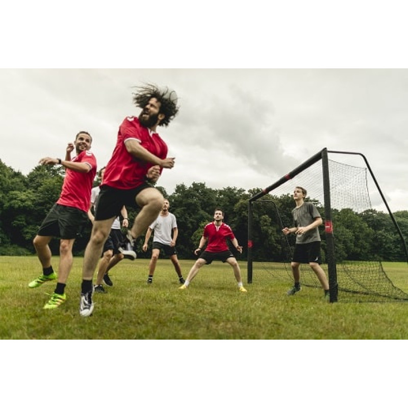 Ворота футбольні Hudora Pro Tect 240 x 160 см, чорні