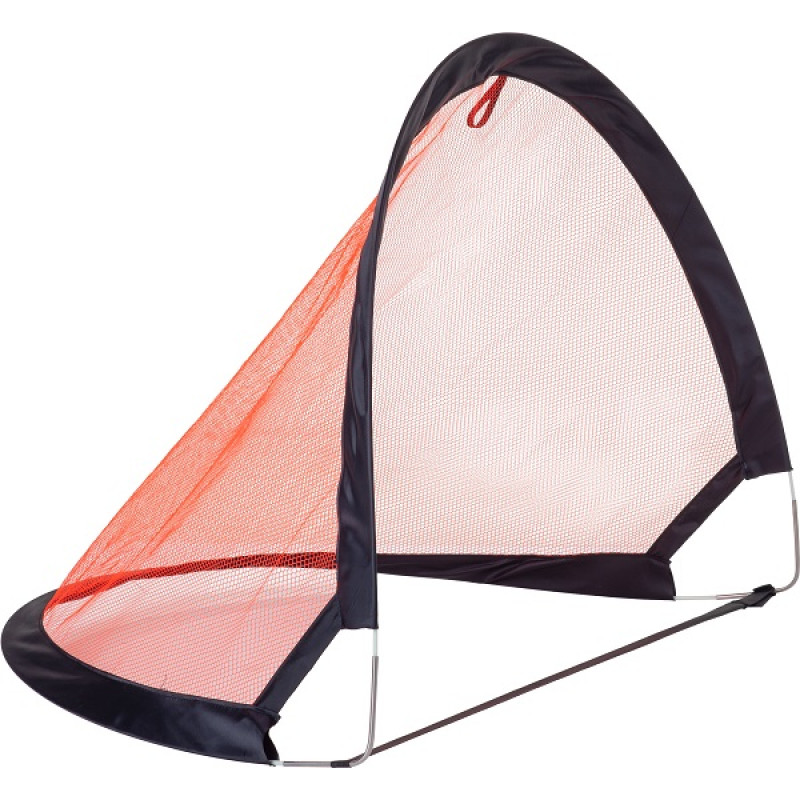 Ворота футбольні Pure2Improve POP-UP 120 x 86 см, чорно-червоні