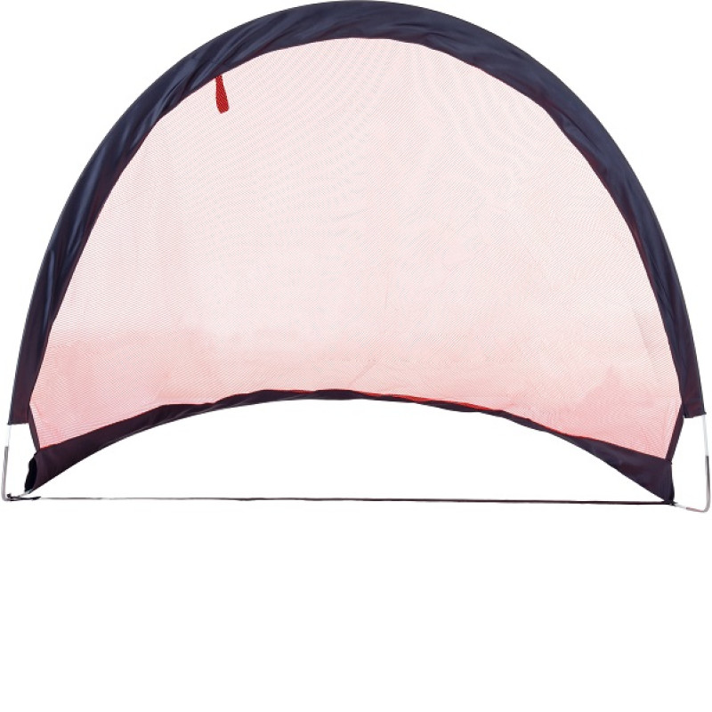 Ворота футбольні Pure2Improve POP-UP 120 x 86 см, чорно-червоні
