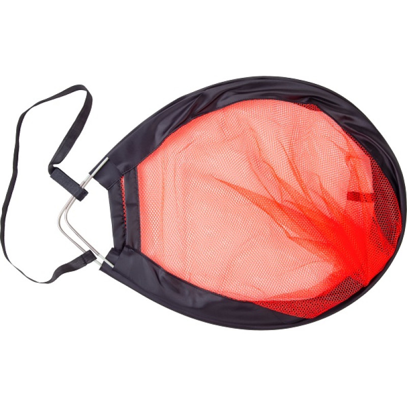 Ворота футбольні Pure2Improve POP-UP 120 x 86 см, чорно-червоні