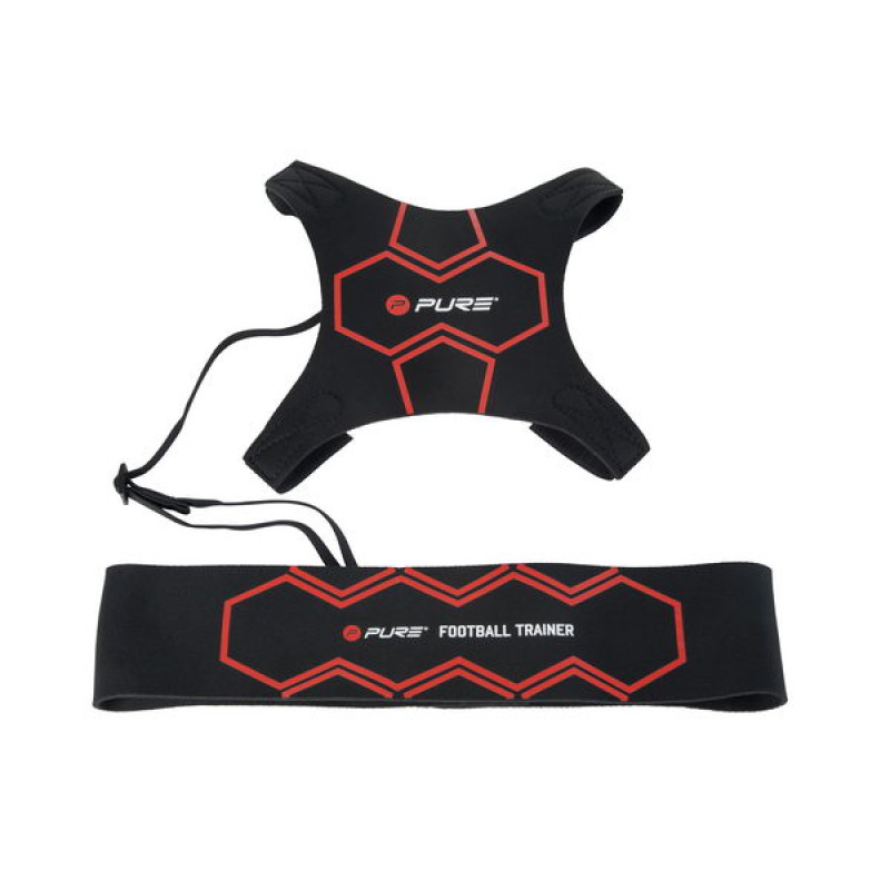 Футбольний тренажер Pure2Improve Tethered Ball, чорно-червоний