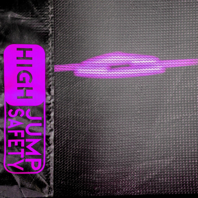 Батут THUNDER OUTSIDE PRO з зовнішньою сіткою 8 футів 244 см чорно-рожевий