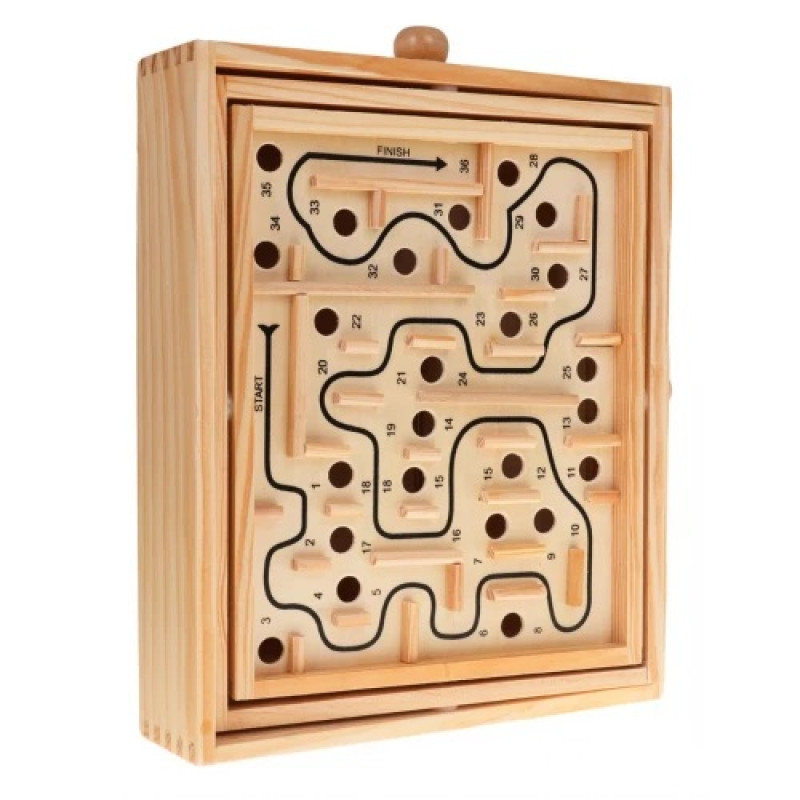 Аркадна гра "Дерев'яний лабіринт" Ramiz ZDR.MG094, 29,5 х 25 х 6 см