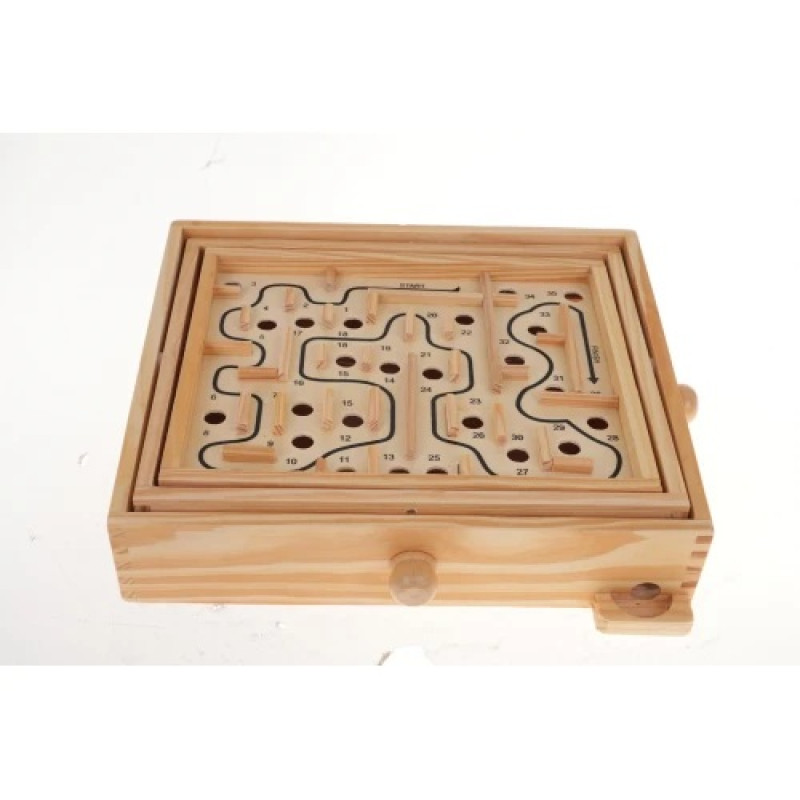 Аркадна гра "Дерев'яний лабіринт" Ramiz ZDR.MG094, 29,5 х 25 х 6 см