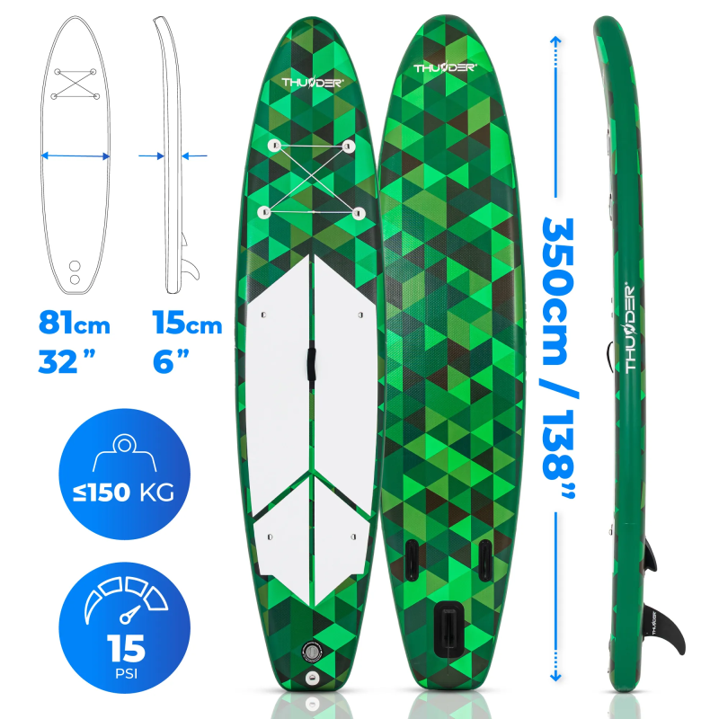 Надувна SUP дошка (Сапборд) THUNDER CAMO 350