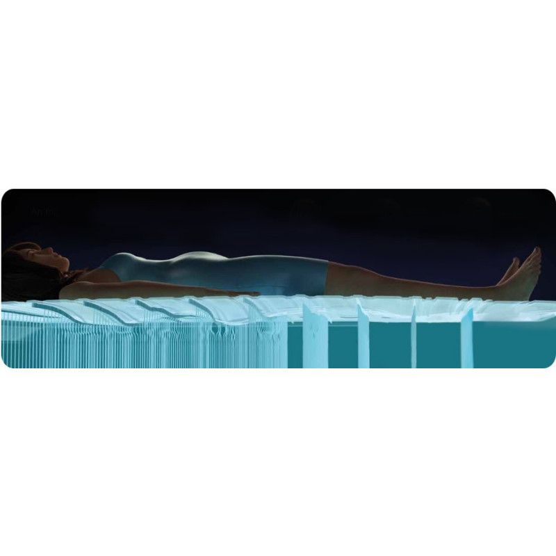 Матрац надувний Intex 64755 203х183х25 см, чорно-синій