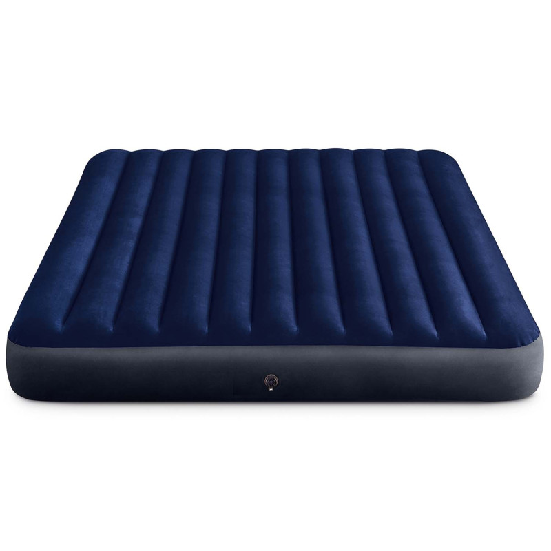 Матрац надувний Intex 64755 203х183х25 см, чорно-синій