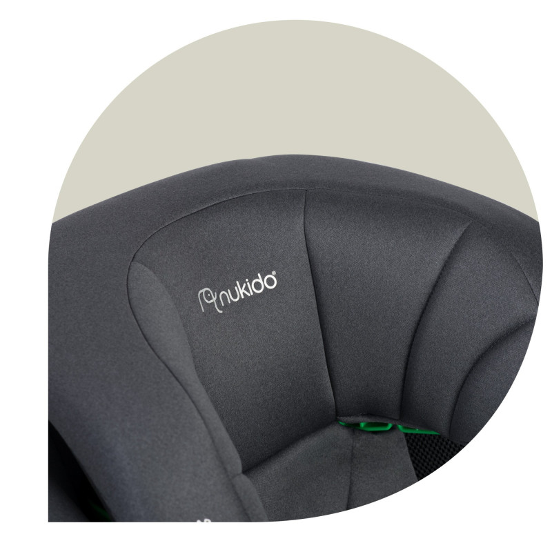 Автокрісло Nukido Louis Soft ISOFIX 15-36 кг, сіре