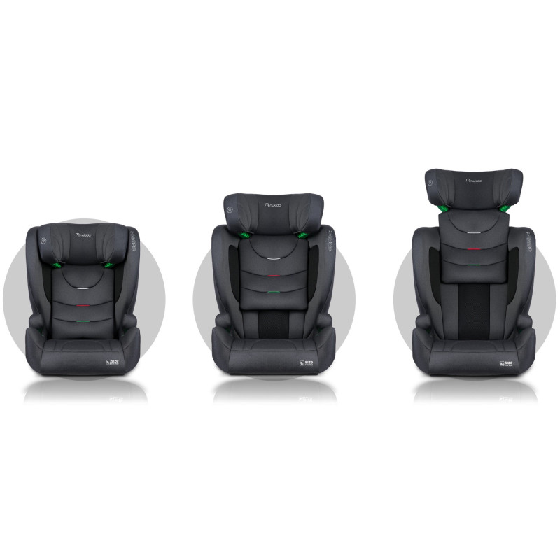Автокрісло Nukido Louis Soft ISOFIX 15-36 кг, сіре