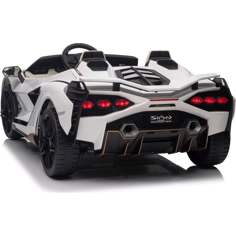 Дитяча акумуляторна машинка Lamborghini SIAN Біла
