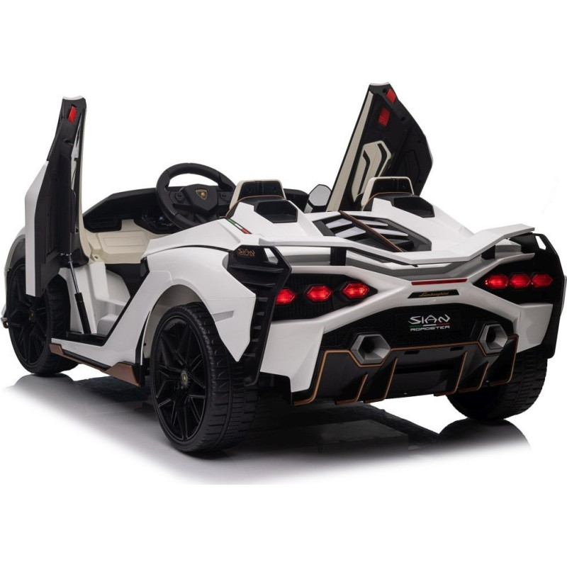 Дитяча акумуляторна машинка Lamborghini SIAN Біла