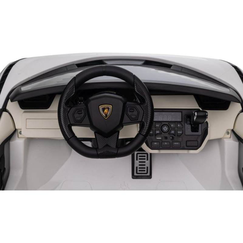 Дитяча акумуляторна машинка Lamborghini SIAN Біла