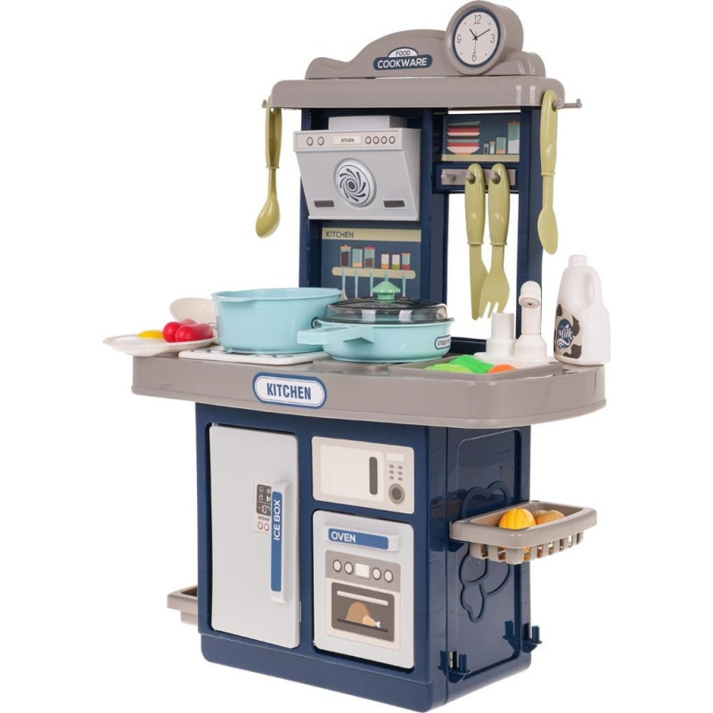 Дитяча кухня Ramiz з функцією звуку на 28 ел. синя