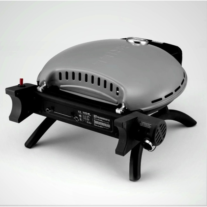 Портативний переносний газовий гриль O-GRILL 600T, срібло Код: 009061