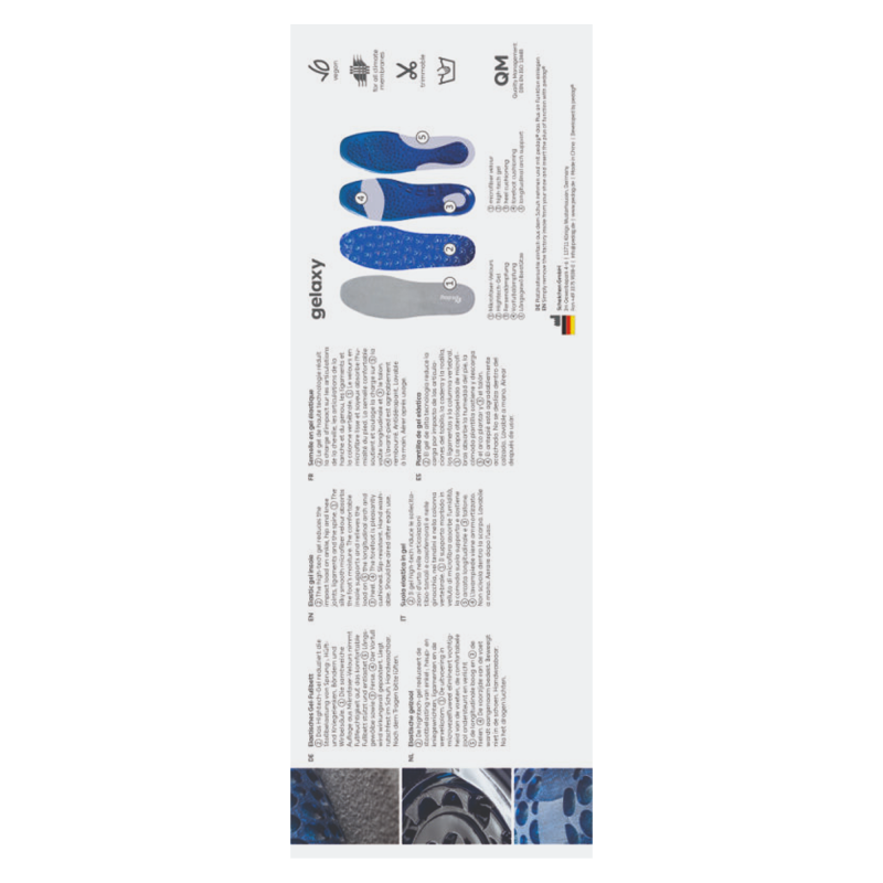 Еластична гелева устілка GEL SD-100 Pedag Розмір 4 (175(42/43)-55)