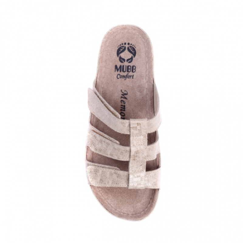 Шльопанці жіночі Бежевий 8829 Mubb Розмір 6 (8829/41/B-665)