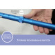 Тростина алюмінієва складна телескопічна Doctor Life 11874/F/SZ-BLU синій (11874/F/SZ-BLU-2447)