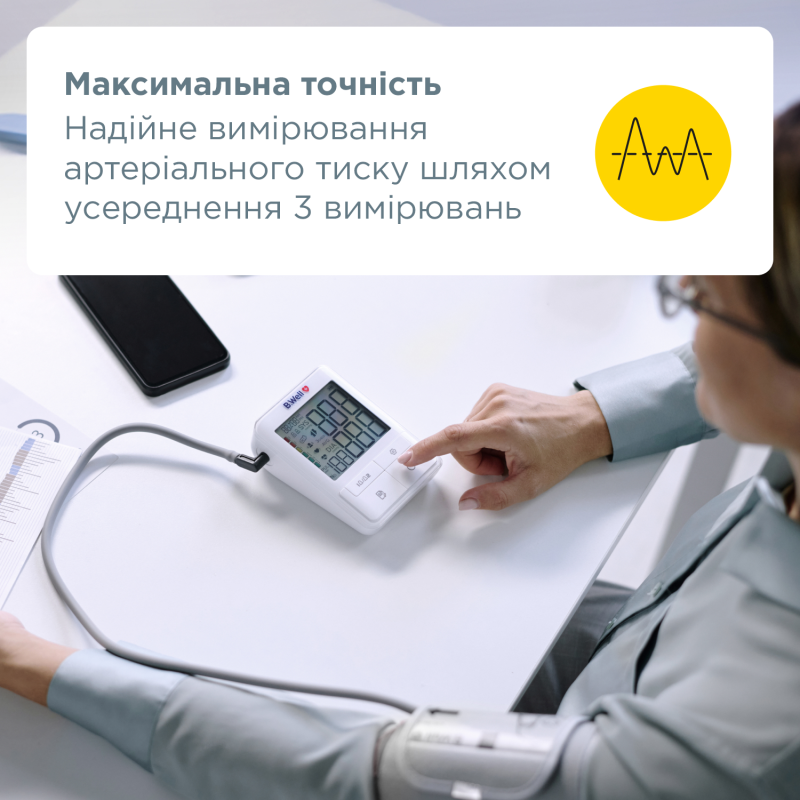 Автоматичний тонометр B.Well MED-58 з адаптером (MED-58/ad-2800)