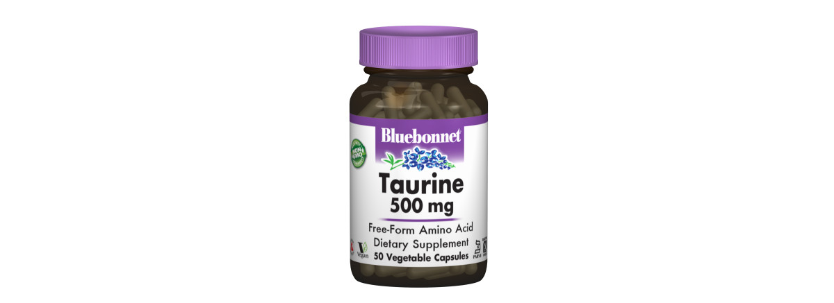 Таурин 500 мг, Bluebonnet Nutrition, 50 гелевых капсул